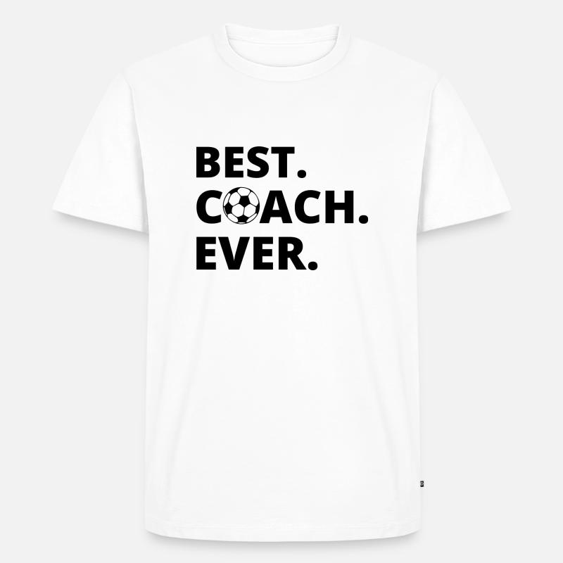 BESTER TRAINER EVER - Männer Premium Bio T-Shirt - Weiß
