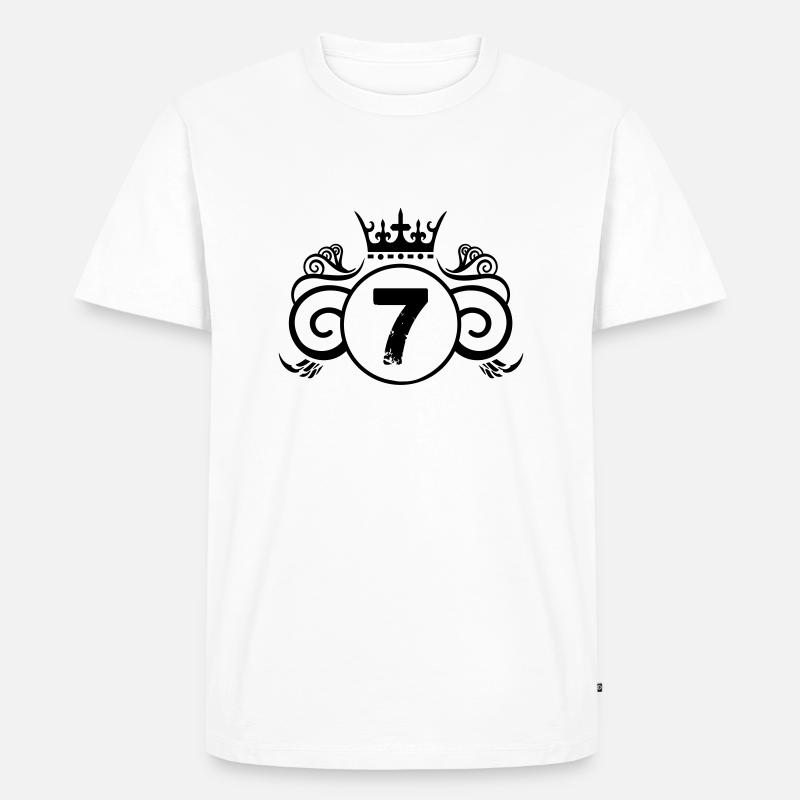 Wappen 7 - Männer Premium Bio T-Shirt - Weiß