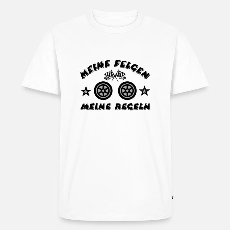 Auto - Männer Premium Bio T-Shirt - Weiß