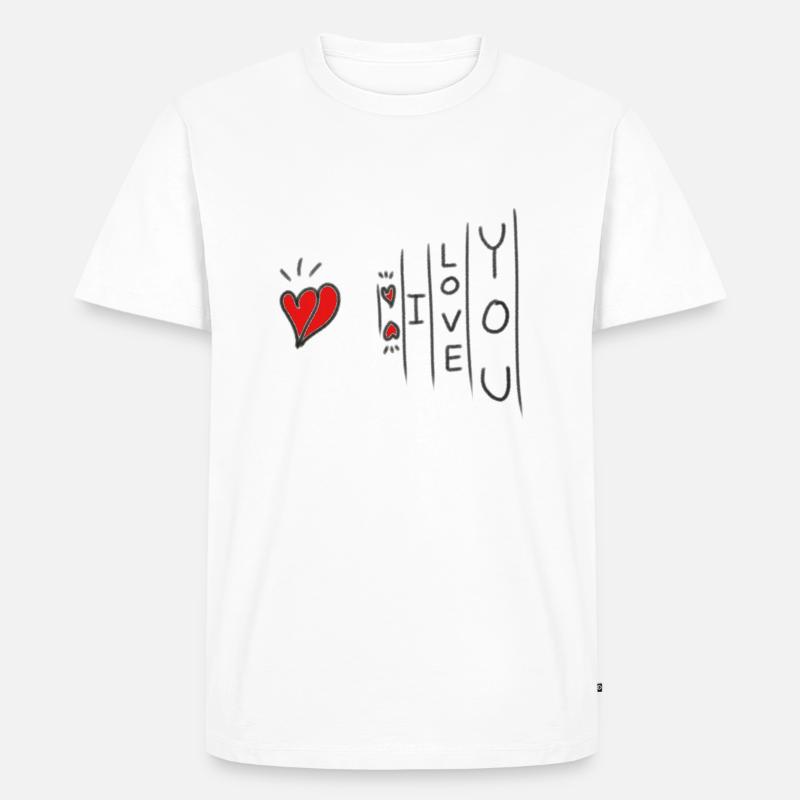 Libeb&herz - T-shirt Premium bio Homme - blanc