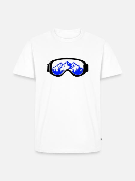 Ski goggles - Men's Premium Organic T-Shirt - white