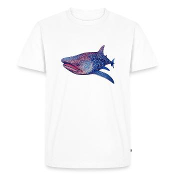 Un magnifique requin-baleine violet pour attirer l’attention - T-shirt Premium bio Homme - blanc - Devant - Nico (187cm)