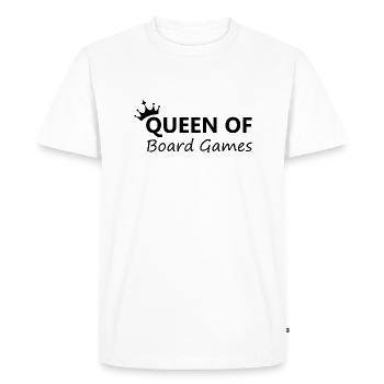 Boardgame Chess Backgammon Game Night - Men's Premium Organic T-Shirt - white - Front - Nico (187cm)