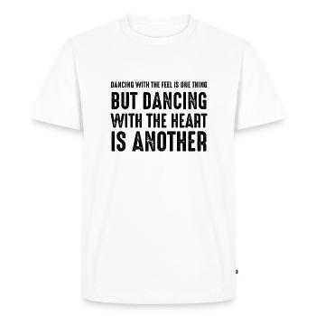 Danse Danse Musique - T-shirt Premium bio Homme - blanc - Devant - Nico (187cm)