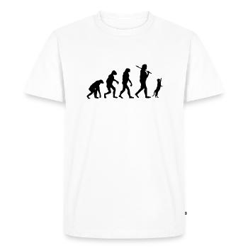 Chat - T-shirt Premium bio Homme - blanc - Devant - Nico (187cm)