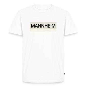 Mannheim Monnem Mannheimat - Men's Premium Organic T-Shirt - white - Front - Nico (187cm)