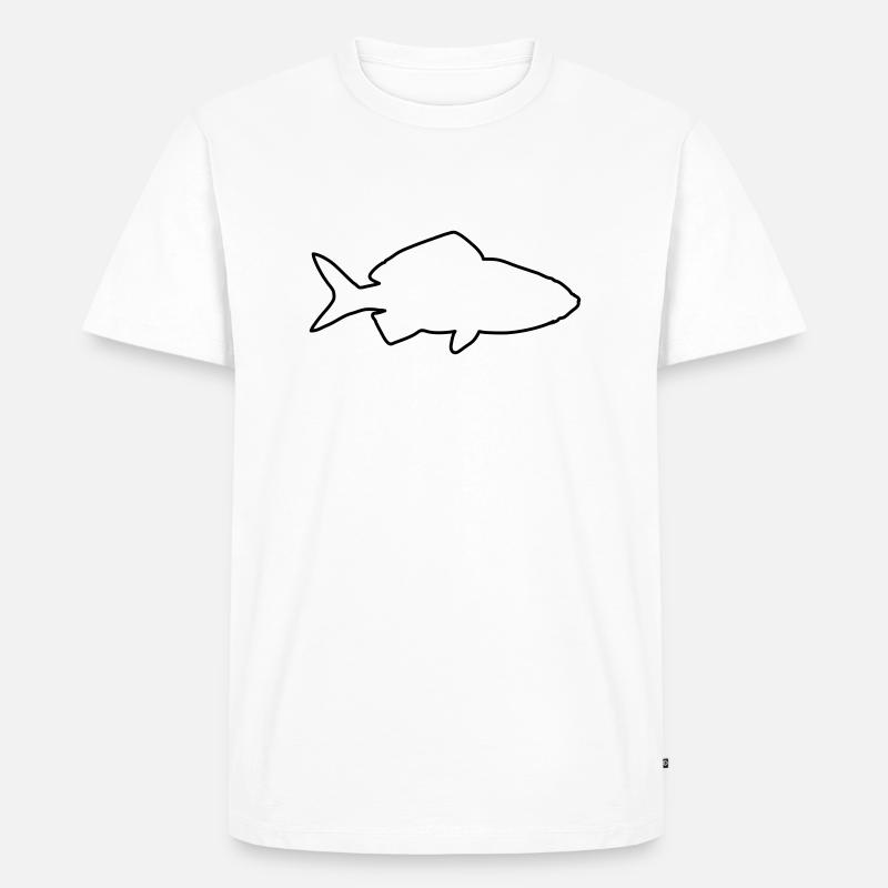 goldfisch 1 - Männer Premium Bio T-Shirt - Weiß