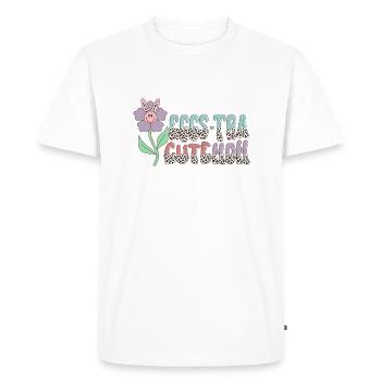 Eggs-Tra Cute Mom - Men's Premium Organic T-Shirt - white - Front - Nico (187cm)
