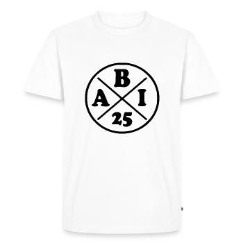 Abi 2025 - Men's Premium Organic T-Shirt - white - Front - Nico (187cm)
