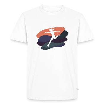 Figure Skating Running Medal - Men's Premium Organic T-Shirt - white - Front - Nico (187cm)