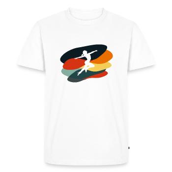 Compétition de chorégraphie de patinage artistique - T-shirt Premium bio Homme - blanc - Devant - Nico (187cm)