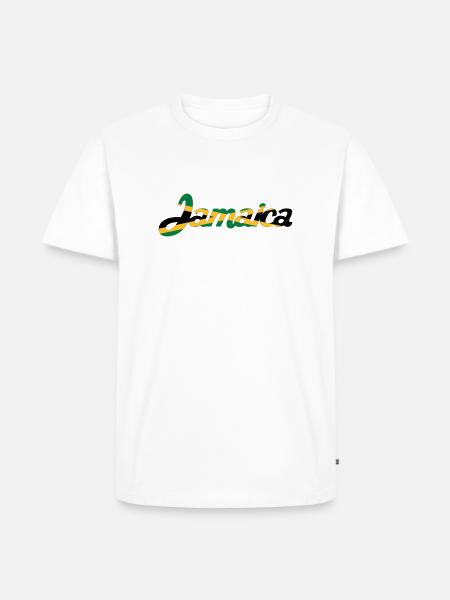 Jamaica - Männer Premium Bio T-Shirt - Weiß