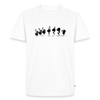 Squat Clean - T-shirt Premium bio Homme - blanc - Devant - Nico (187cm)