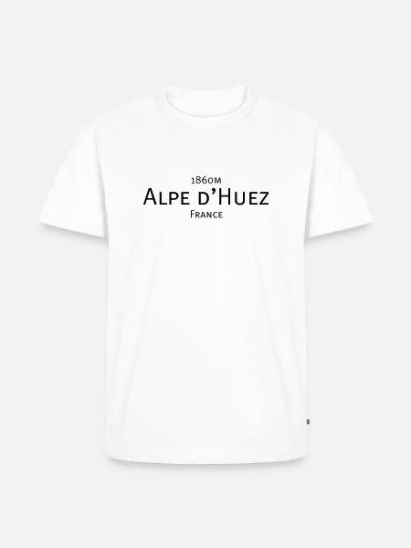 alpe d huez - Männer Premium Bio T-Shirt - Weiß