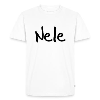 Nele - T-shirt Premium bio Homme - blanc - Devant - Nico (187cm)