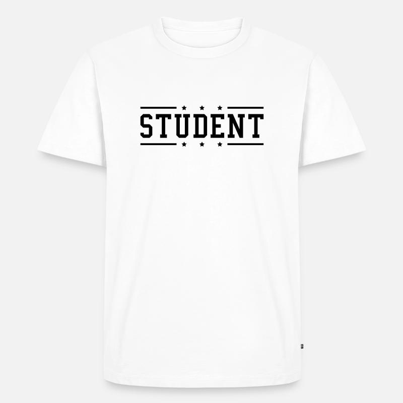 student_du1 - Männer Premium Bio T-Shirt - Weiß