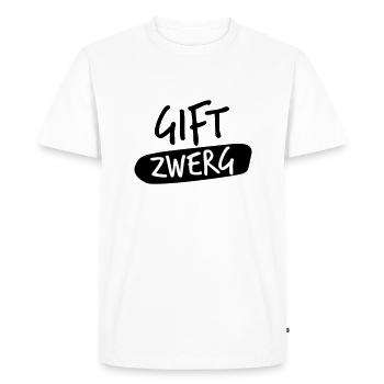 gift zwerg - T-shirt Premium bio Homme - blanc - Devant - Nico (187cm)