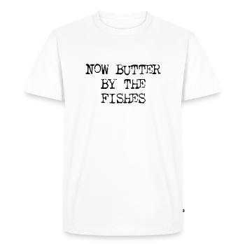Butter By The Fishes - T-shirt Premium bio Homme - blanc - Devant - Nico (187cm)