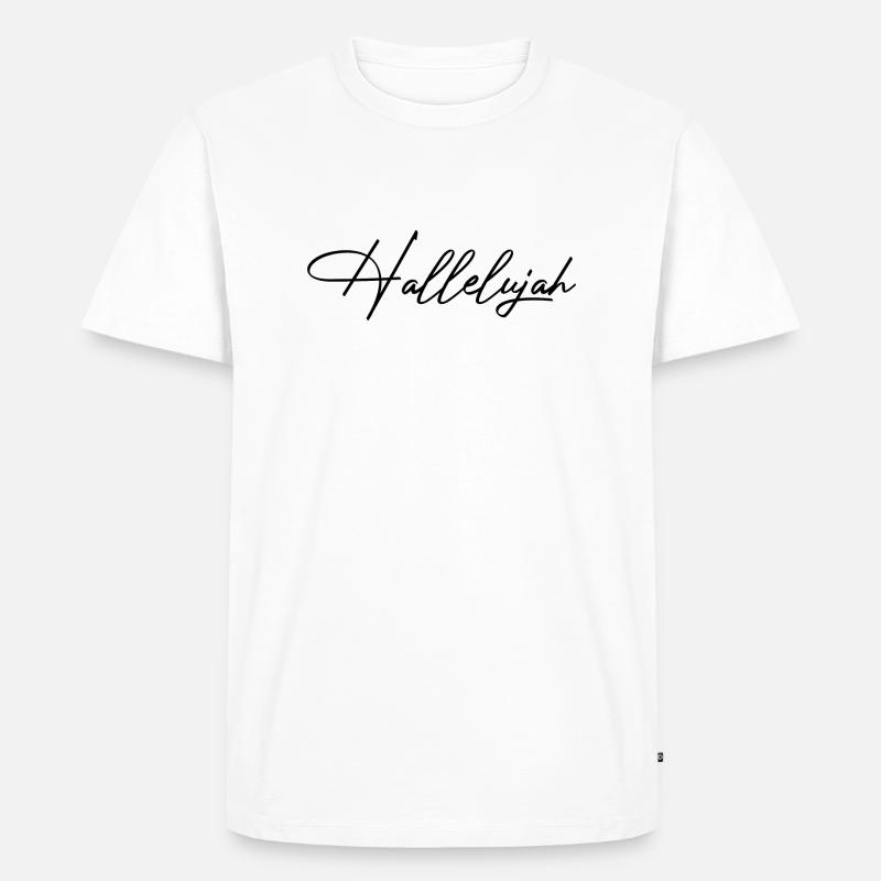 Christliche Sprüche - Männer Premium Bio T-Shirt - Weiß