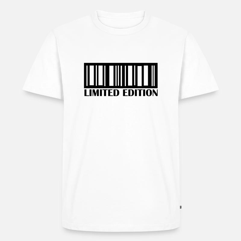 barcode limited edition - Männer Premium Bio T-Shirt - Weiß