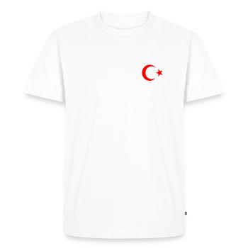 Elazığ - Men's Premium Organic T-Shirt - white - Front - Nico (187cm)