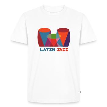 Latin Jazz Music Retro - Men's Premium Organic T-Shirt - white - Front - Nico (187cm)
