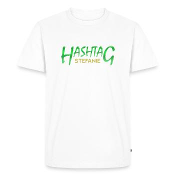 Stefanie - T-shirt Premium bio Homme - blanc - Devant - Nico (187cm)