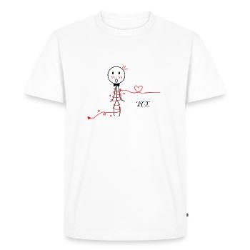 TOI - you - T-shirt Premium bio Homme - blanc - Devant - Nico (187cm)