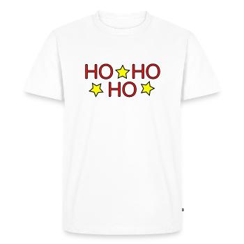 HO HO HO II - T-shirt Premium bio Homme - blanc - Devant - Nico (187cm)