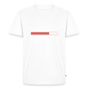 Bientôt Musclé - T-shirt Premium bio Homme - blanc - Devant - Nico (187cm)