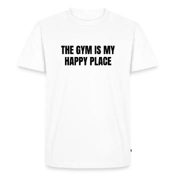 Gymnase - T-shirt Premium bio Homme - blanc - Devant - Nico (187cm)