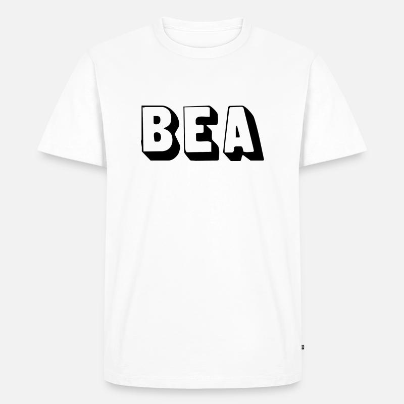 Name - Bea - Männer Premium Bio T-Shirt - Weiß