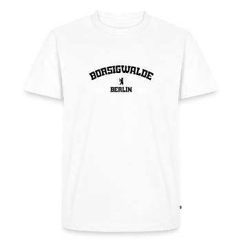 Borsigwalde - Reinickendorf - Berlin - Germany - Men's Premium Organic T-Shirt - white - Front - Nico (187cm)