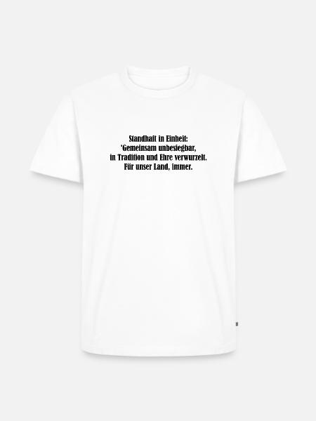 Tradition und Ehre - Männer Premium Bio T-Shirt - Weiß