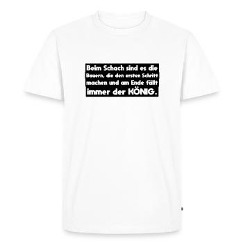Farmer Farmer Sayings - Men's Premium Organic T-Shirt - white - Front - Nico (187cm)