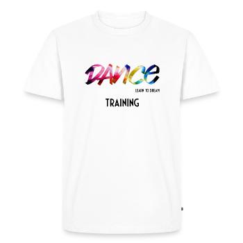 Formation Apprendre à rêver de la danse - T-shirt Premium bio Homme - blanc - Devant - Nico (187cm)