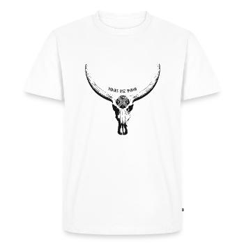 Tengri - T-shirt Premium bio Homme - blanc - Devant - Nico (187cm)
