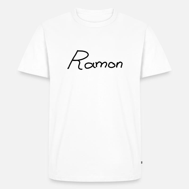 Ramon - Männer Premium Bio T-Shirt - Weiß