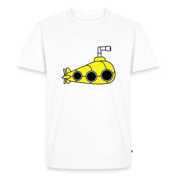 sous-marin Plongée sous-marine Plongée Capitaine de sous-marin - T-shirt Premium bio Homme - blanc - Devant - Nico (187cm)