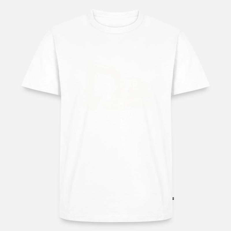 Bagger - Männer Premium Bio T-Shirt - Weiß