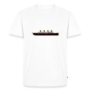 Titanic - T-shirt Premium bio Homme - blanc - Devant - Nico (187cm)