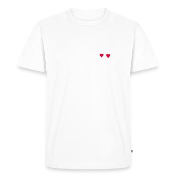 Cadeau pour les amoureux des chats - T-shirt Premium bio Homme - blanc - Devant - Nico (187cm)