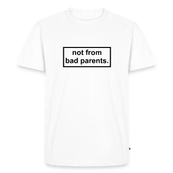 pas de mauvais parents - T-shirt Premium bio Homme - blanc - Devant - Nico (187cm)