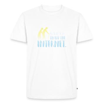 Plus ancien que l'internet - T-shirt Premium bio Homme - blanc - Devant - Nico (187cm)