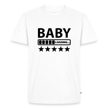 baby - Men's Premium Organic T-Shirt - white - Front - Nico (187cm)