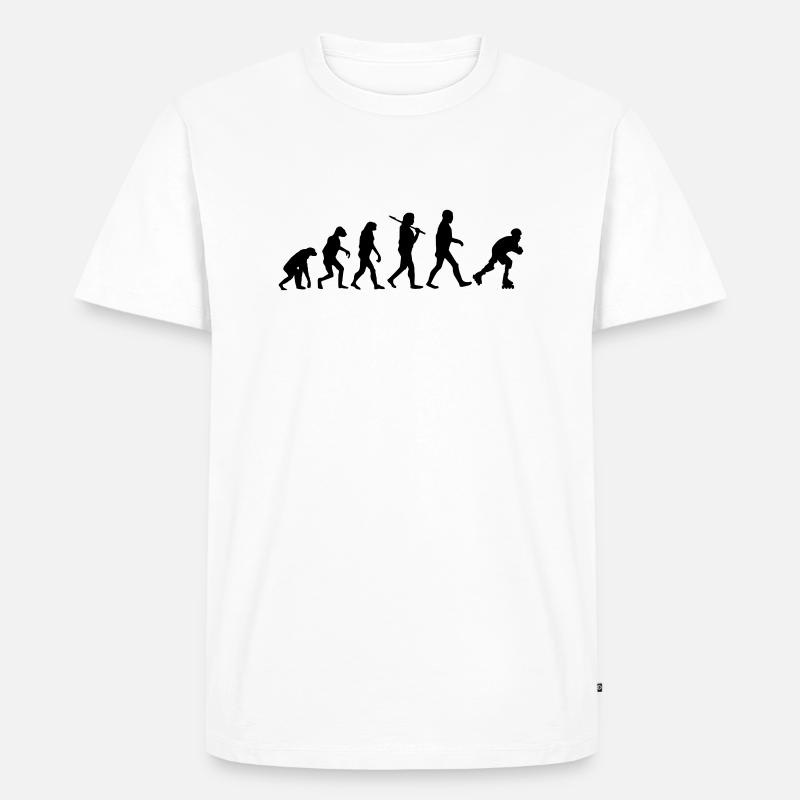 evolution rollerblades - Men's Premium Organic T-Shirt - white