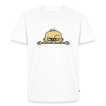 boeses face masquer mur bouclier drôle comi - T-shirt Premium bio Homme - blanc - Devant - Nico (187cm)