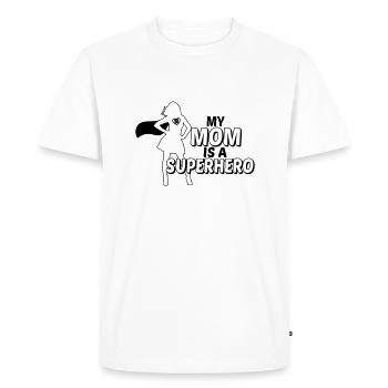 Ma mère est qu'une super-héros-ma maman est un - T-shirt Premium bio Homme - blanc - Devant - Nico (187cm)