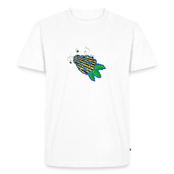 bee weed - T-shirt Premium bio Homme - blanc - Devant - Nico (187cm)
