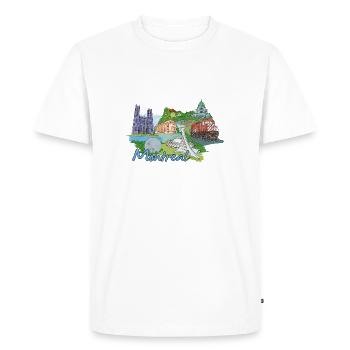 My favorite city design - Montréal - T-shirt Premium bio Homme - blanc - Devant - Nico (187cm)